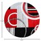 Flash Furniture Red 5' x 5' Geometric Abstract Area Rug KP-RG953-55-RD-GG - alternate 5